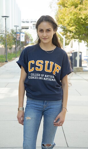 CSUF College of Natural Sciences and Mathematics Tee - Navy - 3